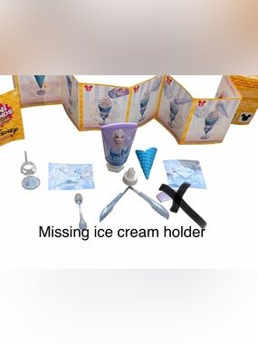 ZURU MINI BRANDS | Frozen Soft Serve Set | Partial | Elsa Disney Toy